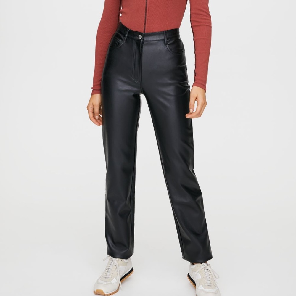 Aritzia Wilfred Free Melina Pant Vegan Leather